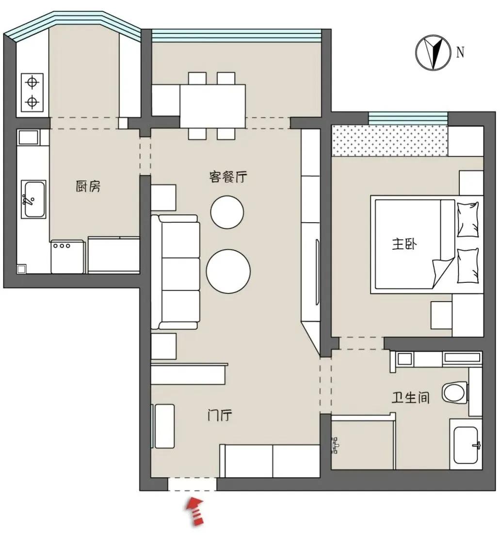 这家的电视柜既能收纳,也是喵星人乐园