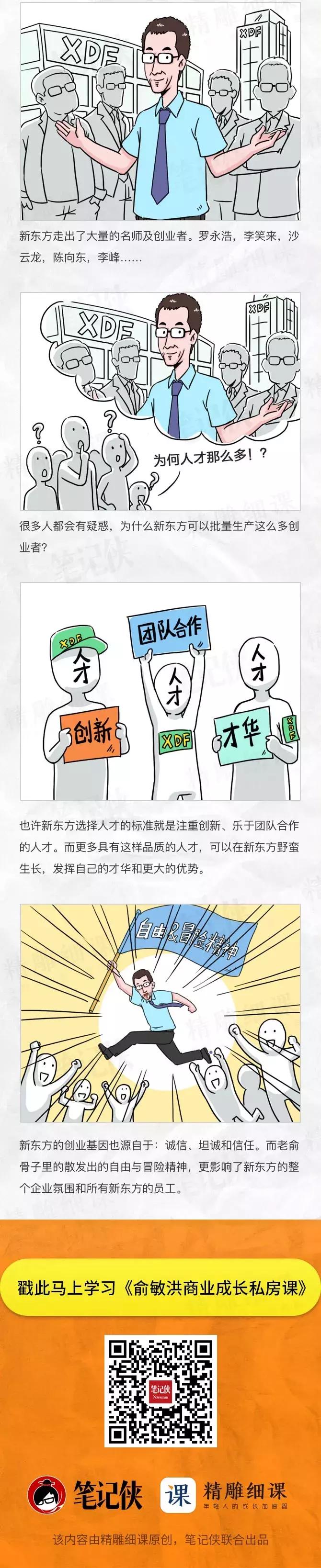 一幅漫画,看懂新东方25年成长之路
