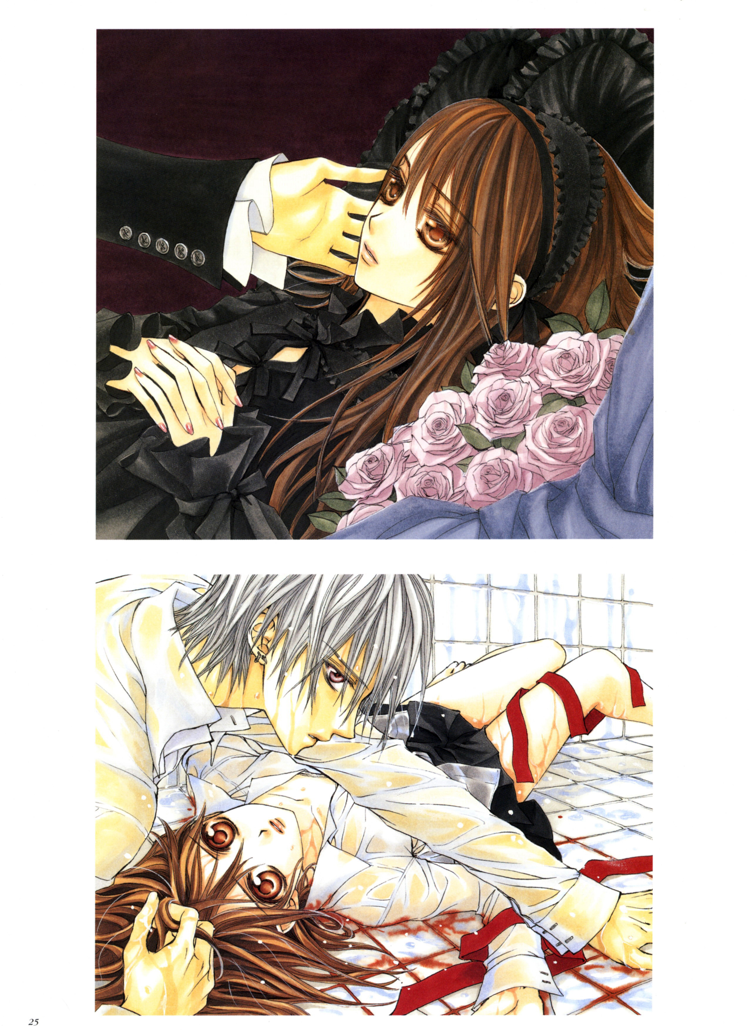 暗黑风吸血鬼动漫图片,吸血鬼骑士漫画手绘