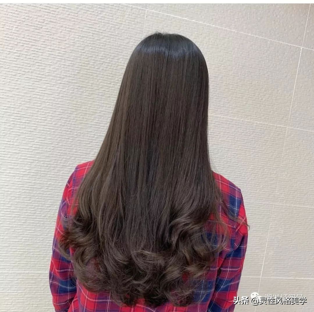 中长发发型微微卷半头烫大波浪,半头卷大波浪烫发排列教程