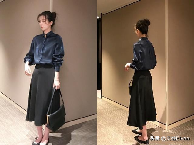 矮个子女生穿连衣衬衫裙,小个子显高裙裤