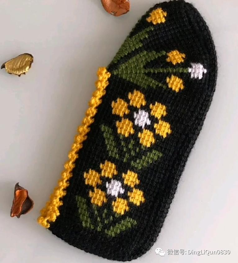 波西米亚风手工编织鞋子,针织作品50款
