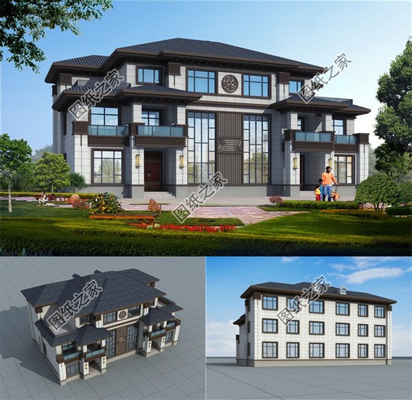 农村自建别墅推荐180平双拼,农村自建房六开间兄弟双拼