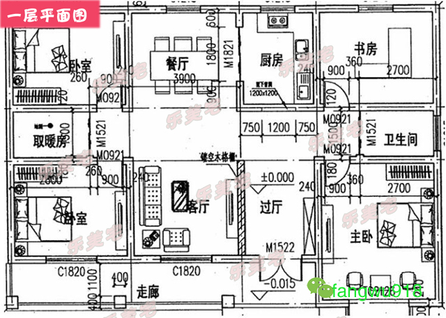 凸字形平顶二层别墅屋顶设计大全,1层半小别墅不起檐设计图纸讲解