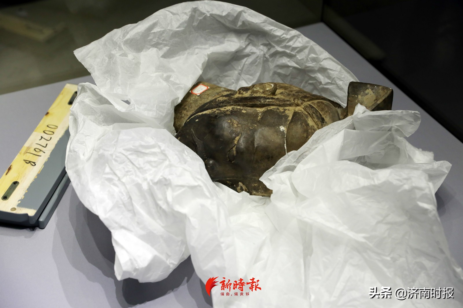 兵马俑来济南啦,直击开箱:层层保护,头身分开装运