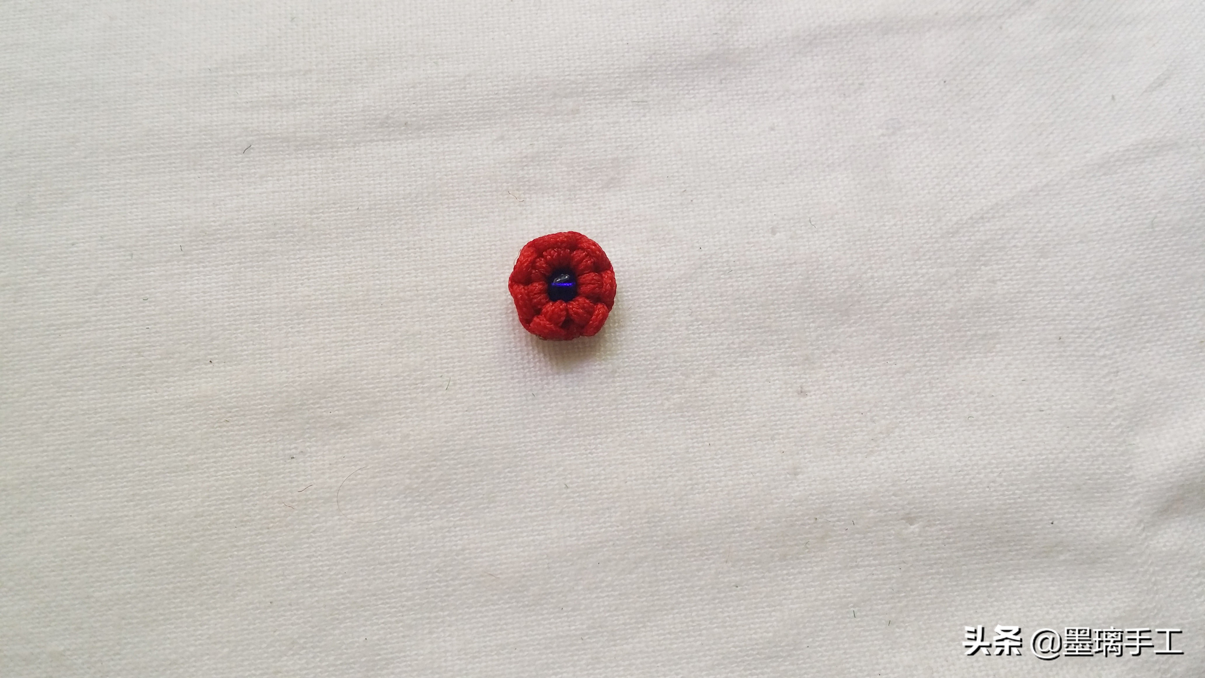 红绳四叶草耳钉编织,蝴蝶结耳钉手工编织