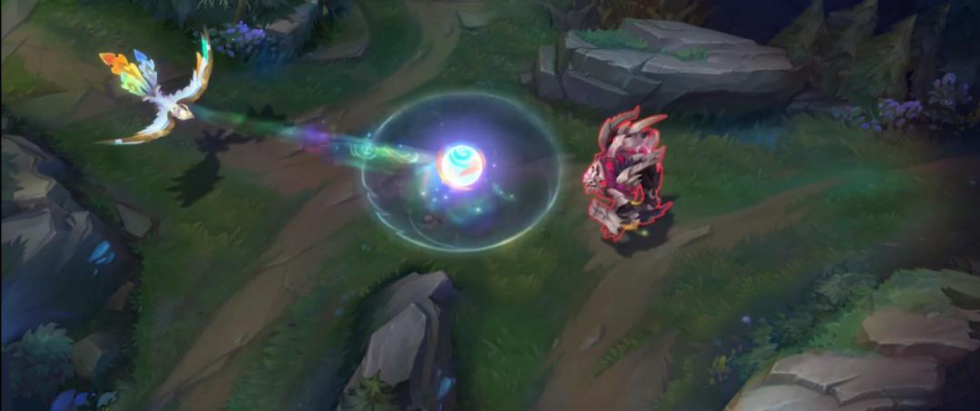 lol冰鸟神凰炫彩皮肤特效展示,lol十周年凤凰皮肤回城特效