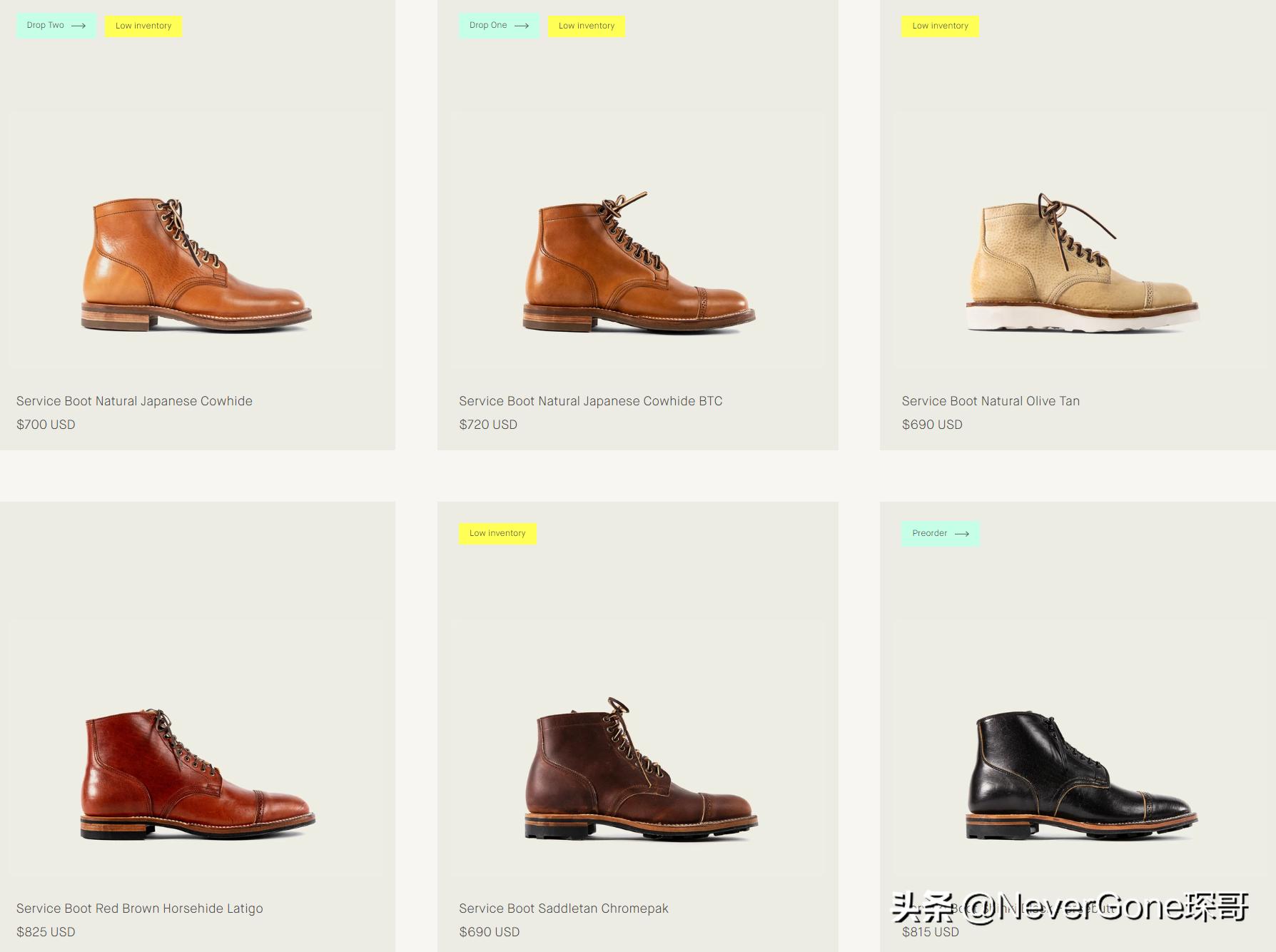 一双少见但高端的电工雨鞋——Viberg2060马皮工程师