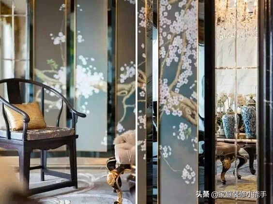 中式装修风格屏风,中式室内设计屏风