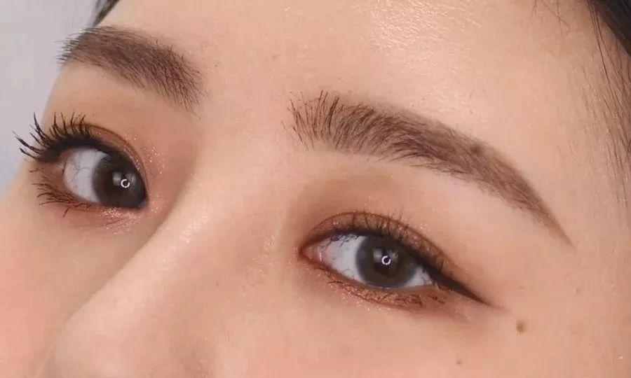 野生眉一年后真实效果眉毛的画法,新手眉毛画法教程八字眉