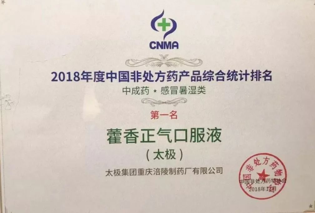 2018中国非处方药品牌榜发布