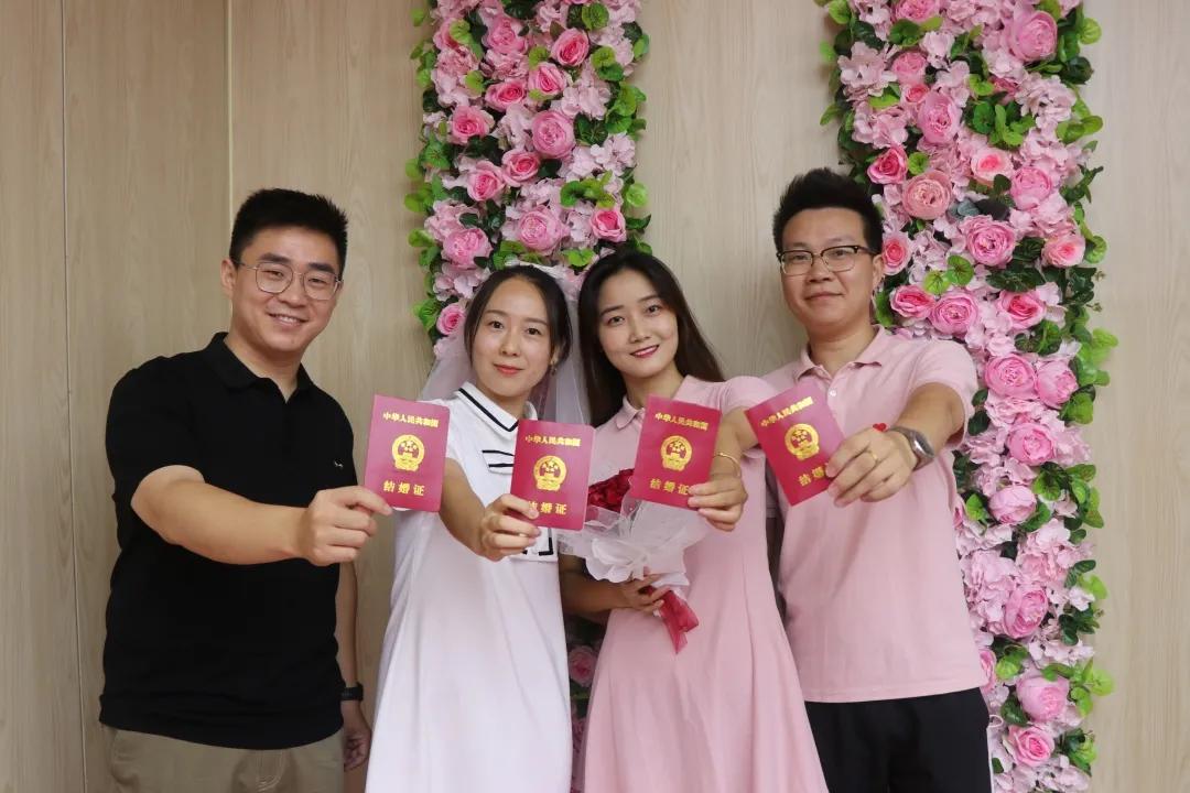 七夕：盐湖区政务服务中心登记结婚199对