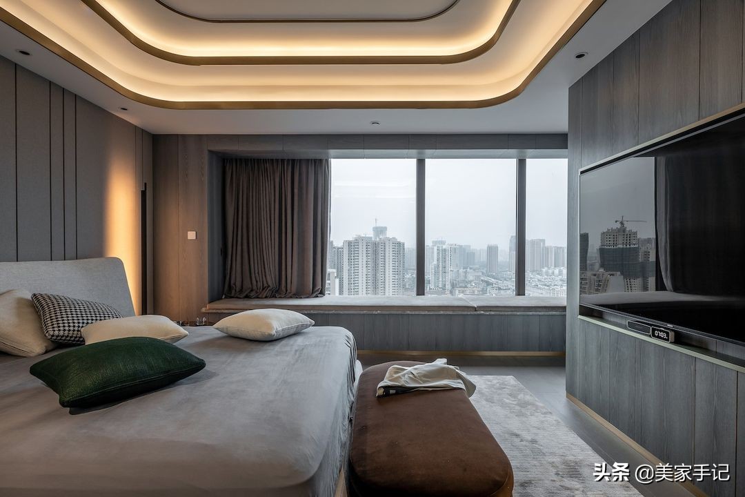 高级黑白灰风格小户型,三室一厅黑白灰装修效果中户