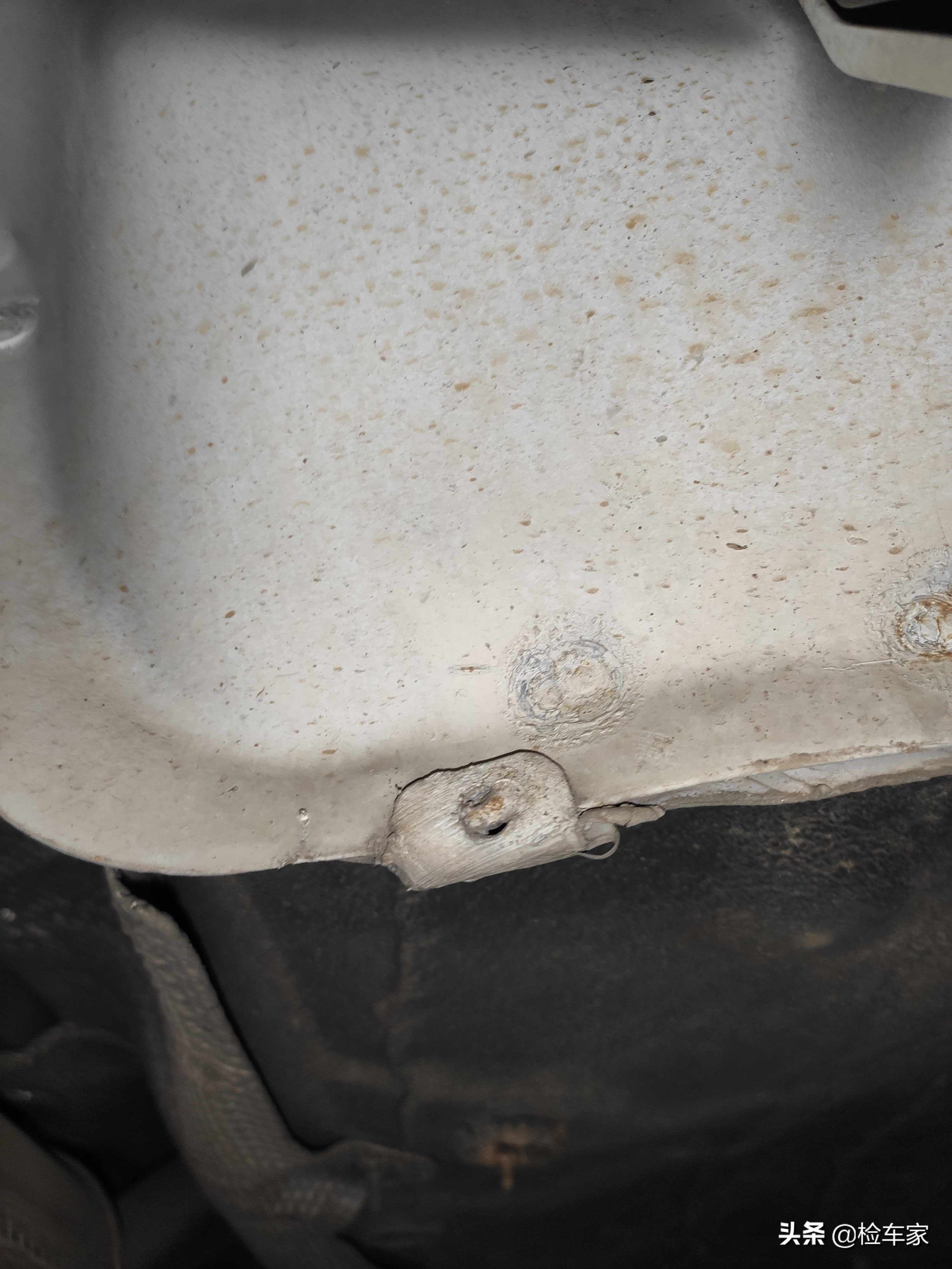 东北客户异地委托检测别克英朗，车尾焊接不敢买，客户：怕冻掉了