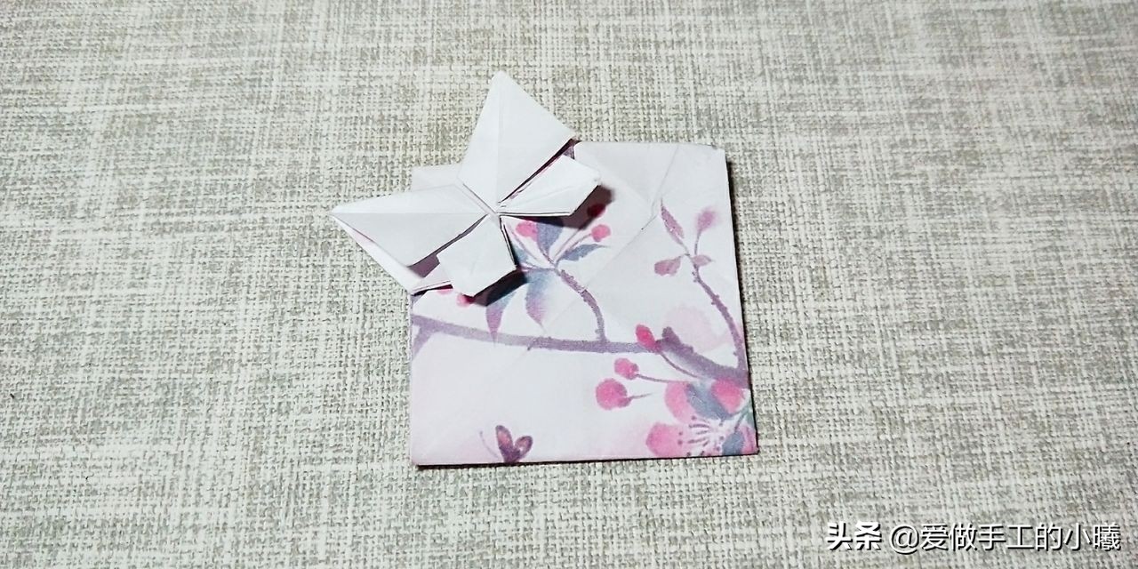 怎么叠蝴蝶信封折纸,家里怎么做蝴蝶信封
