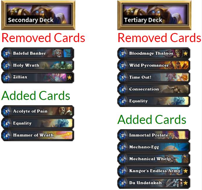 炉石传说最新版本兔兔贼套牌,炉石传说最新大师赛赛程