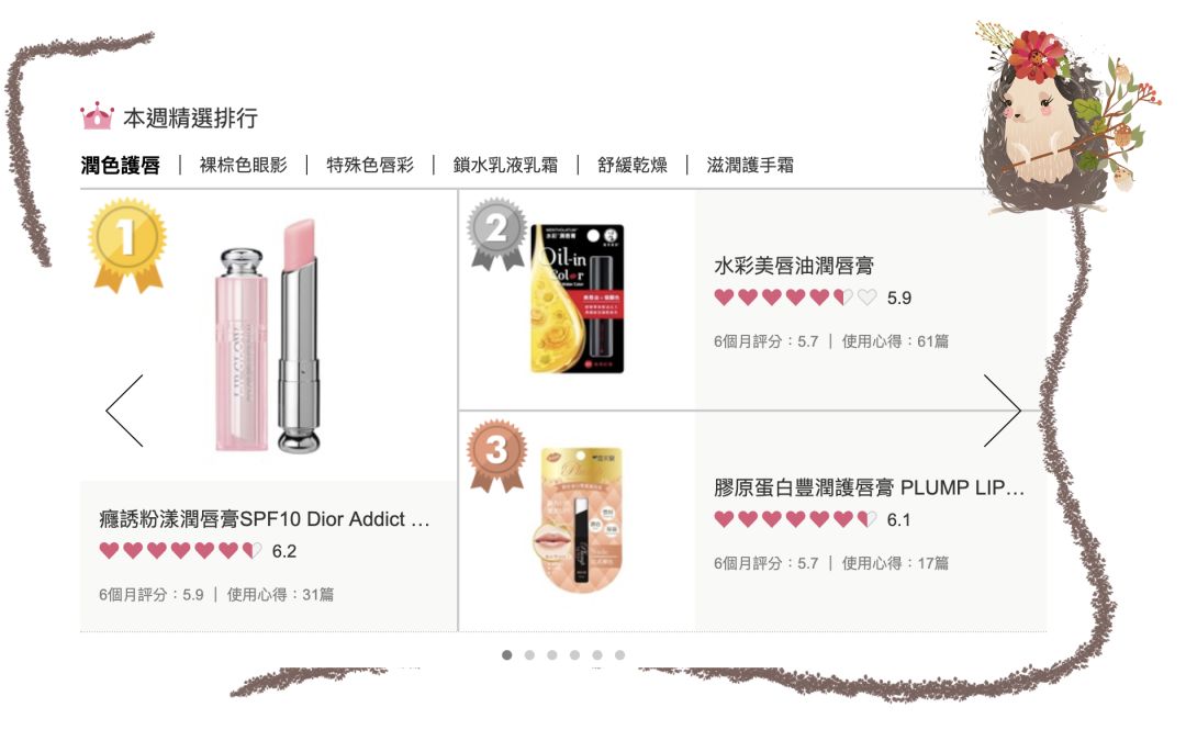 cosme大赏2020下半年平价产品,2018cosme大赏排行