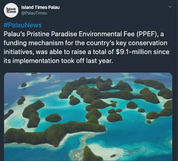 帕劳离境税,帕劳入境最新规定