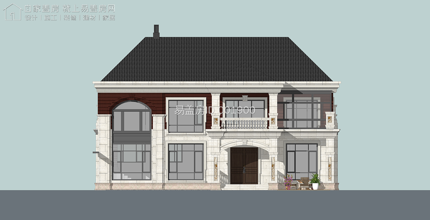 河北邯郸农村双拼二层别墅,邯郸农村二层半别墅设计图