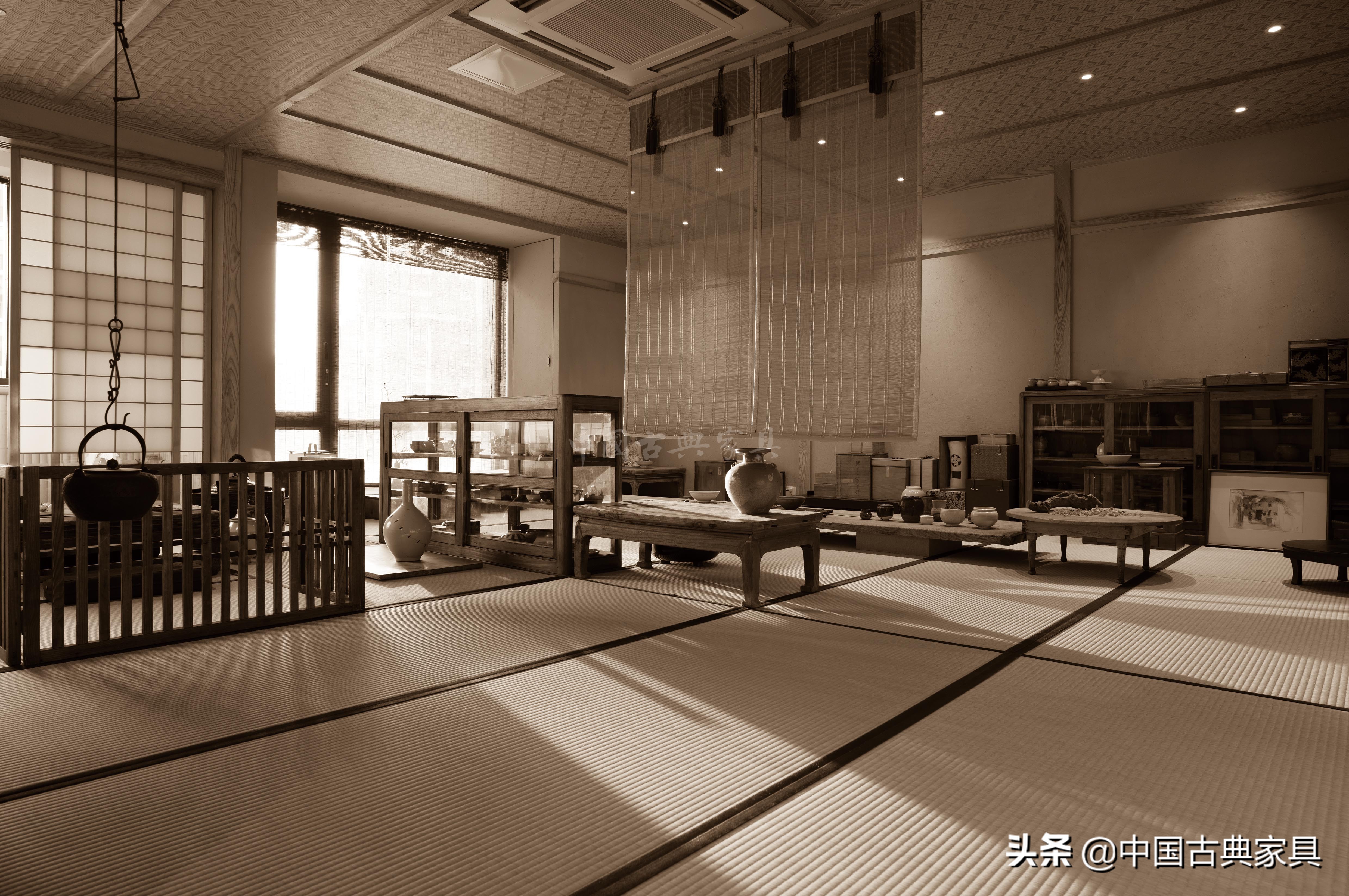 中式茶室禅意家具,民宿中式茶室家具设计