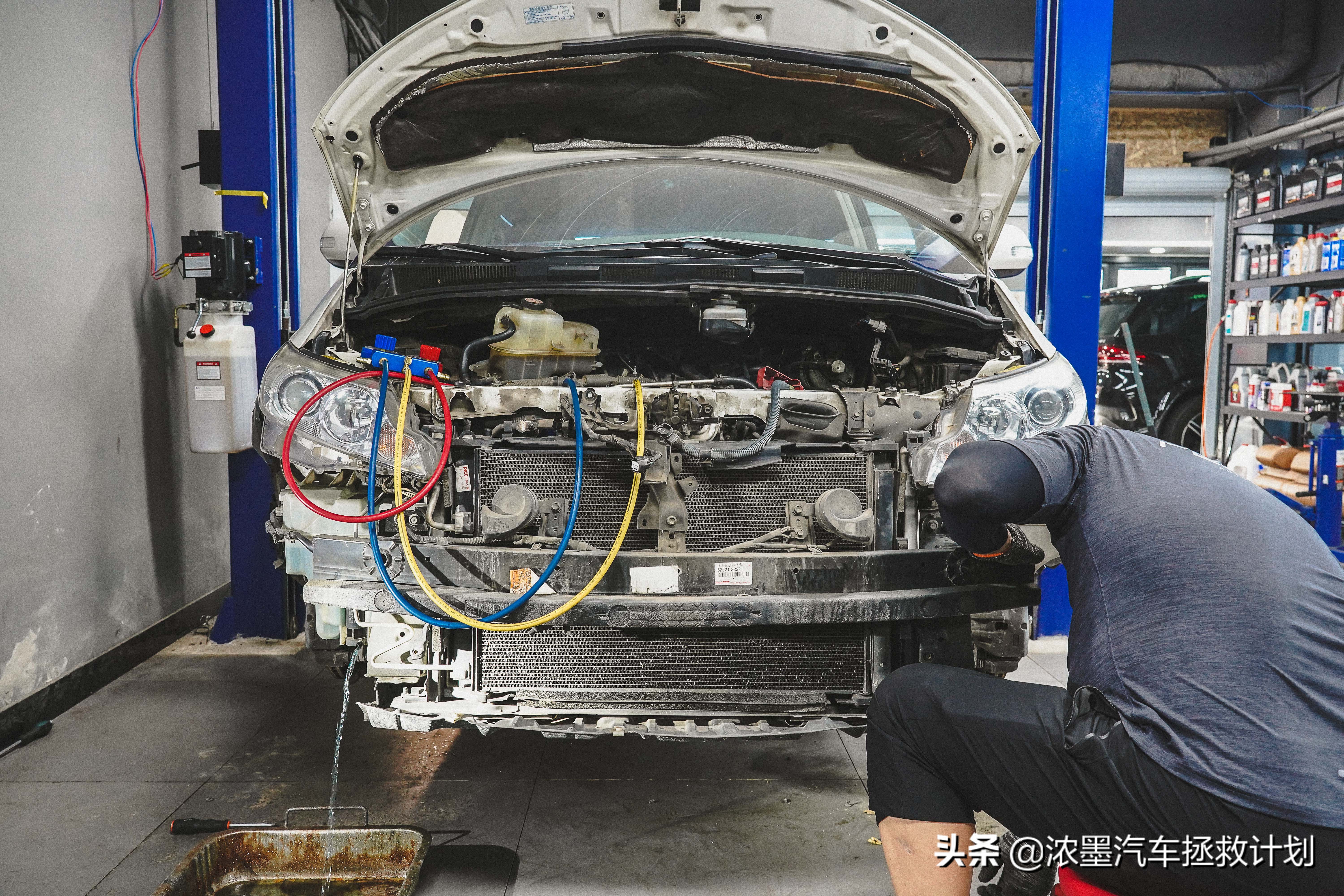 周到车管家,经典老车丰田普瑞维亚翻新整备