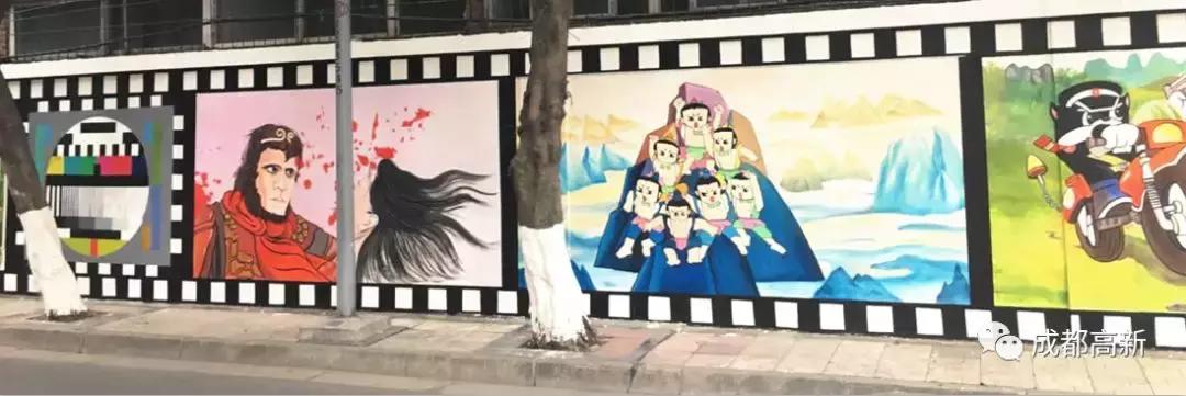 美丽乡村彩绘墙网红打卡,教你刷出一面不土气的网红彩色墙