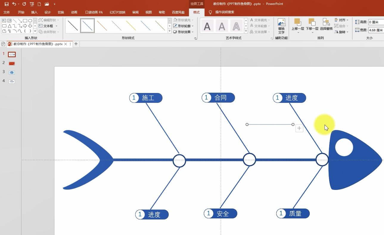 ppt制作鱼骨分析图，用对鱼骨图，事半功倍效率高