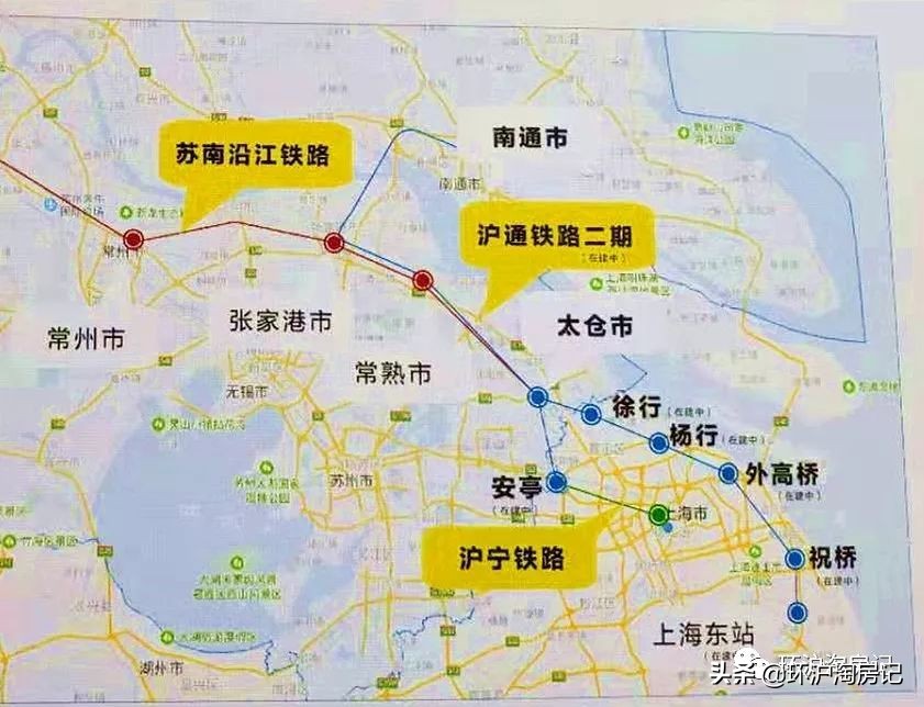 上海6条地铁3条城际,二三线高铁直达上海的城市