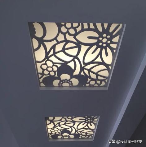 客厅吊顶镂空雕花效果图,镂空雕花板吊顶安装教程视频