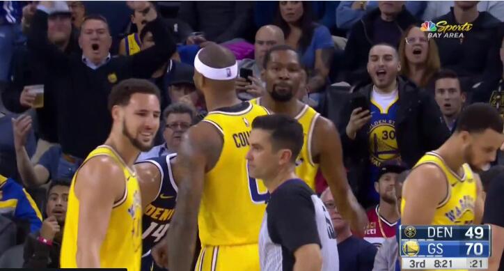 杜兰特怒骂裁判连吃技犯被驱逐，接下来的举动却让老球迷感动..