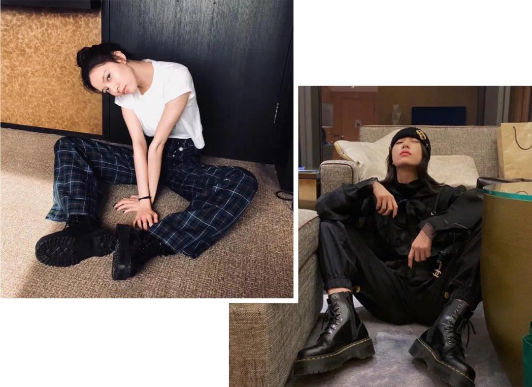 这才是马丁靴的正确穿搭,马丁靴这么穿太时髦了