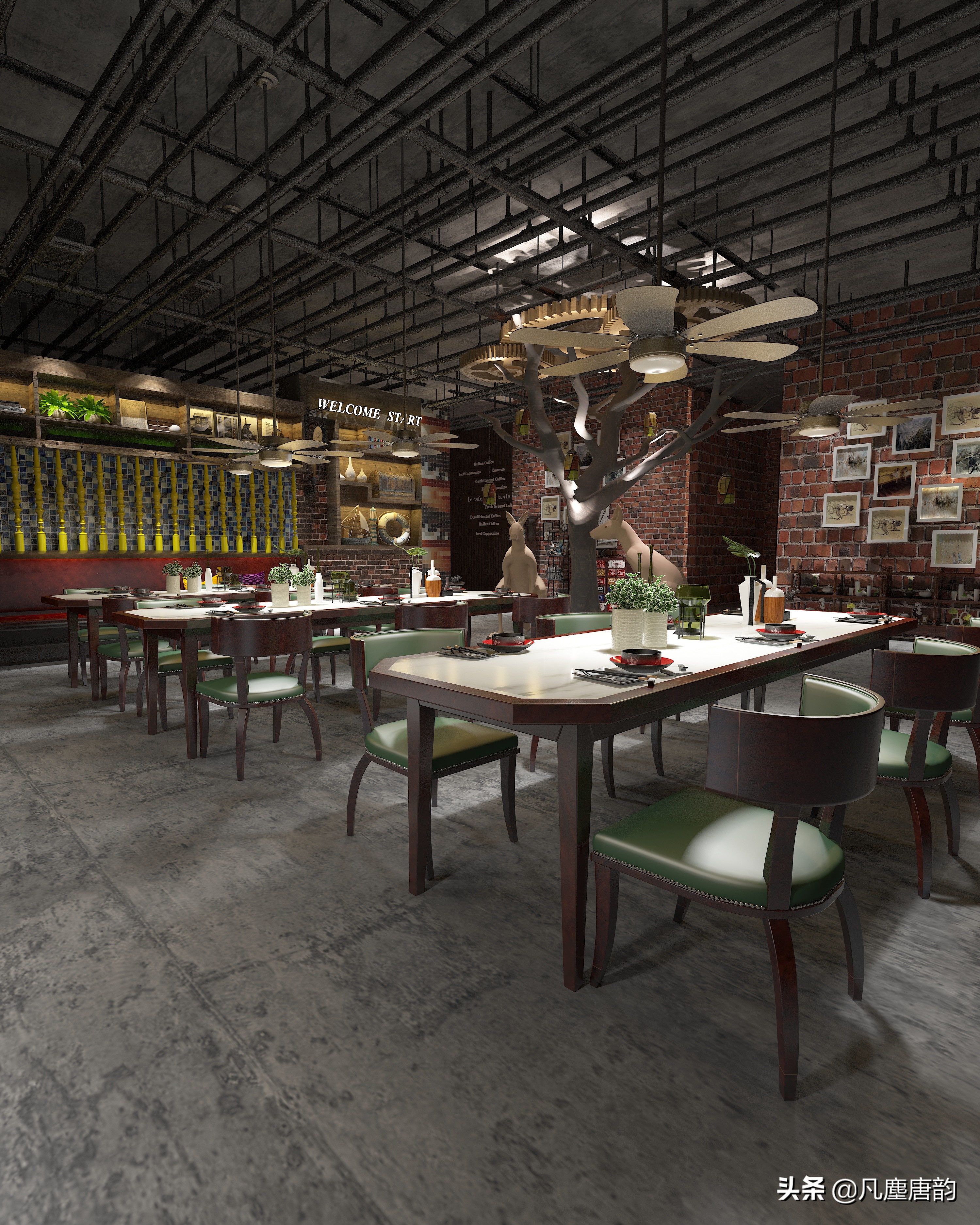 现代极简风格咖啡馆,工业风格咖啡厅设计之源