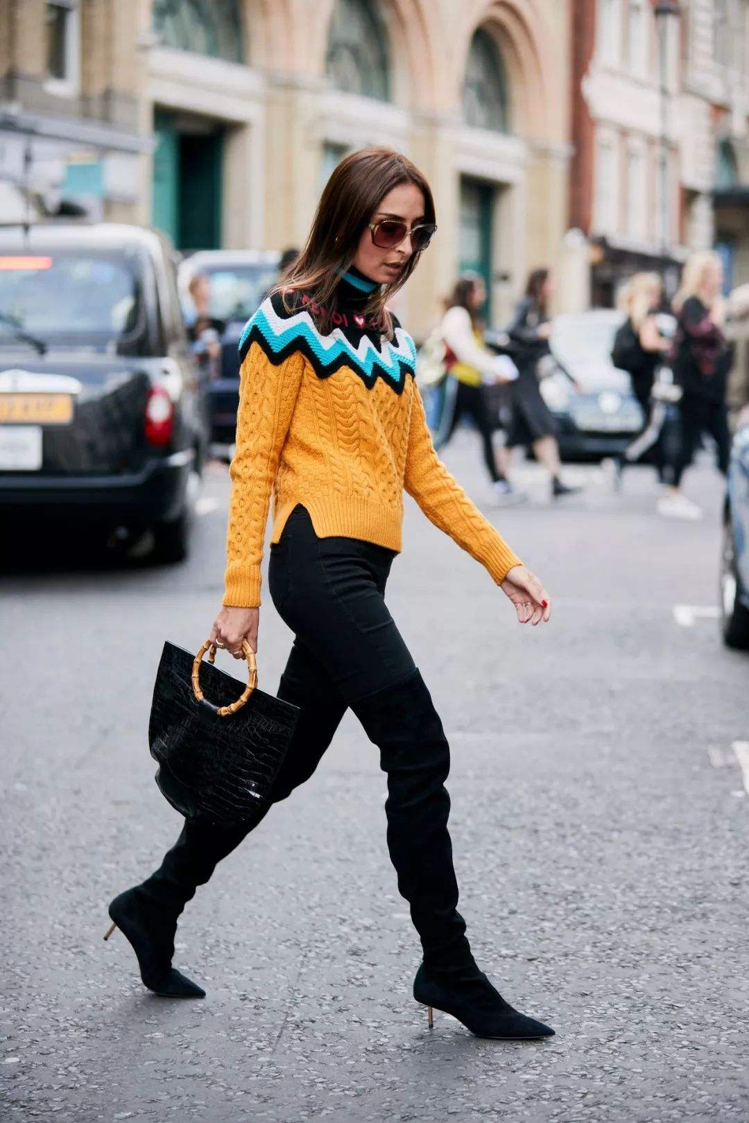 复古提花高级感可外穿,美式复古风冬天怎么穿好看