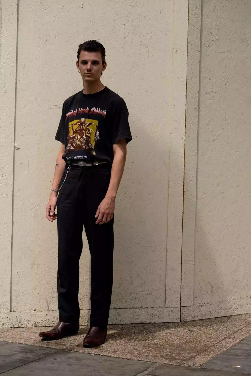 一根腰带穿衣搭配图,一条细细的腰带