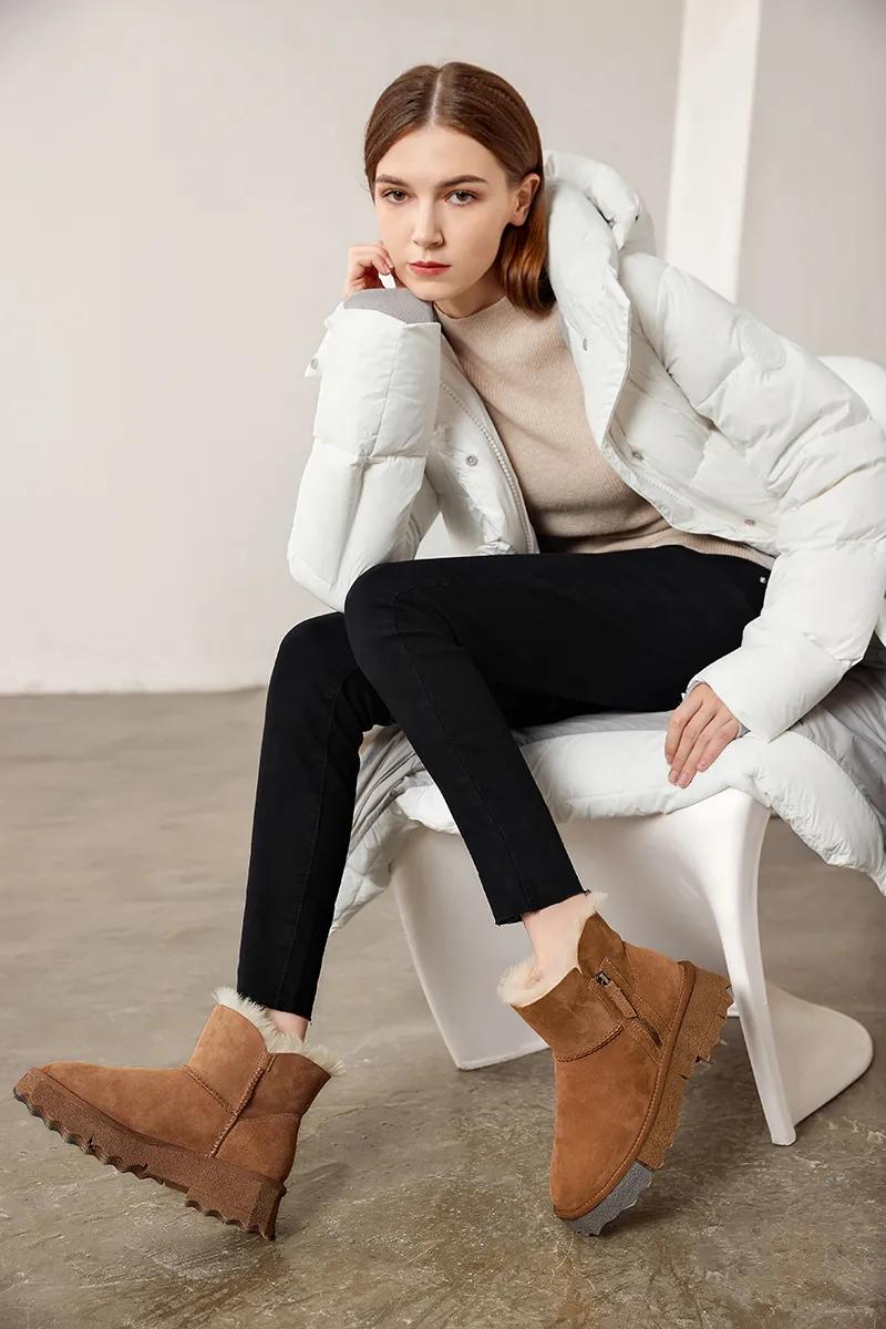 温暖雪地靴冬季怎么搭才美,舒适时尚秋冬雪地靴