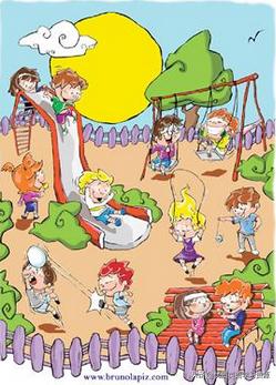 英语原版阅读：一般现在时与现在进行时的练习Adayinthepark