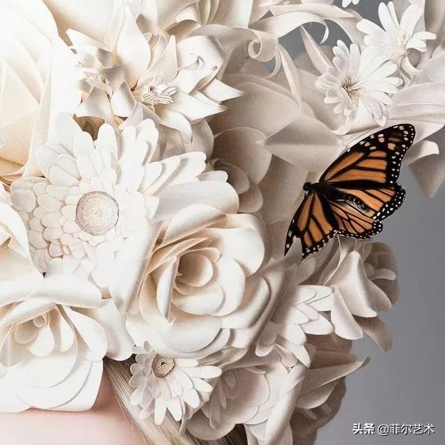 美女画家画美女，怎么看怎么美，看着她的画呼吸都要停滞了