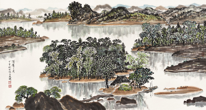 青年艺术家张荣国山水画作品欣赏,张三友的画价格