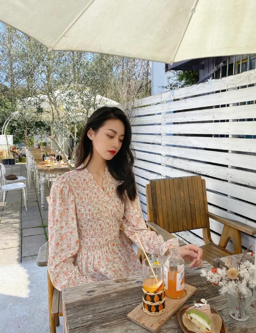 粉红色裙子套装开春,开春必备的小裙子汉服