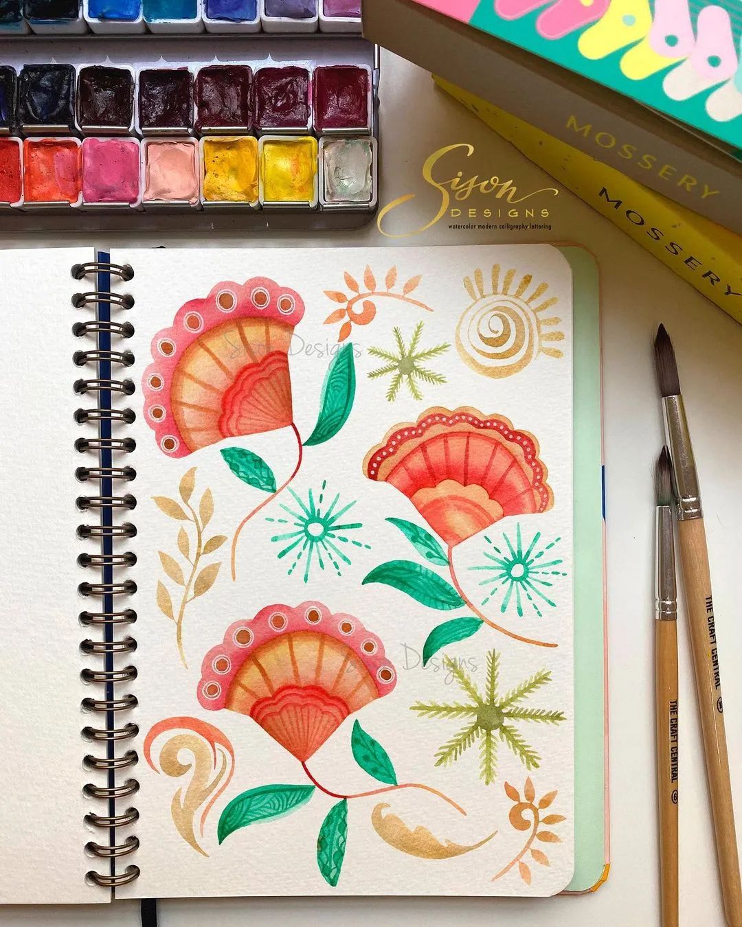 水彩手帐简单教程,水彩笔就能搞定的手账