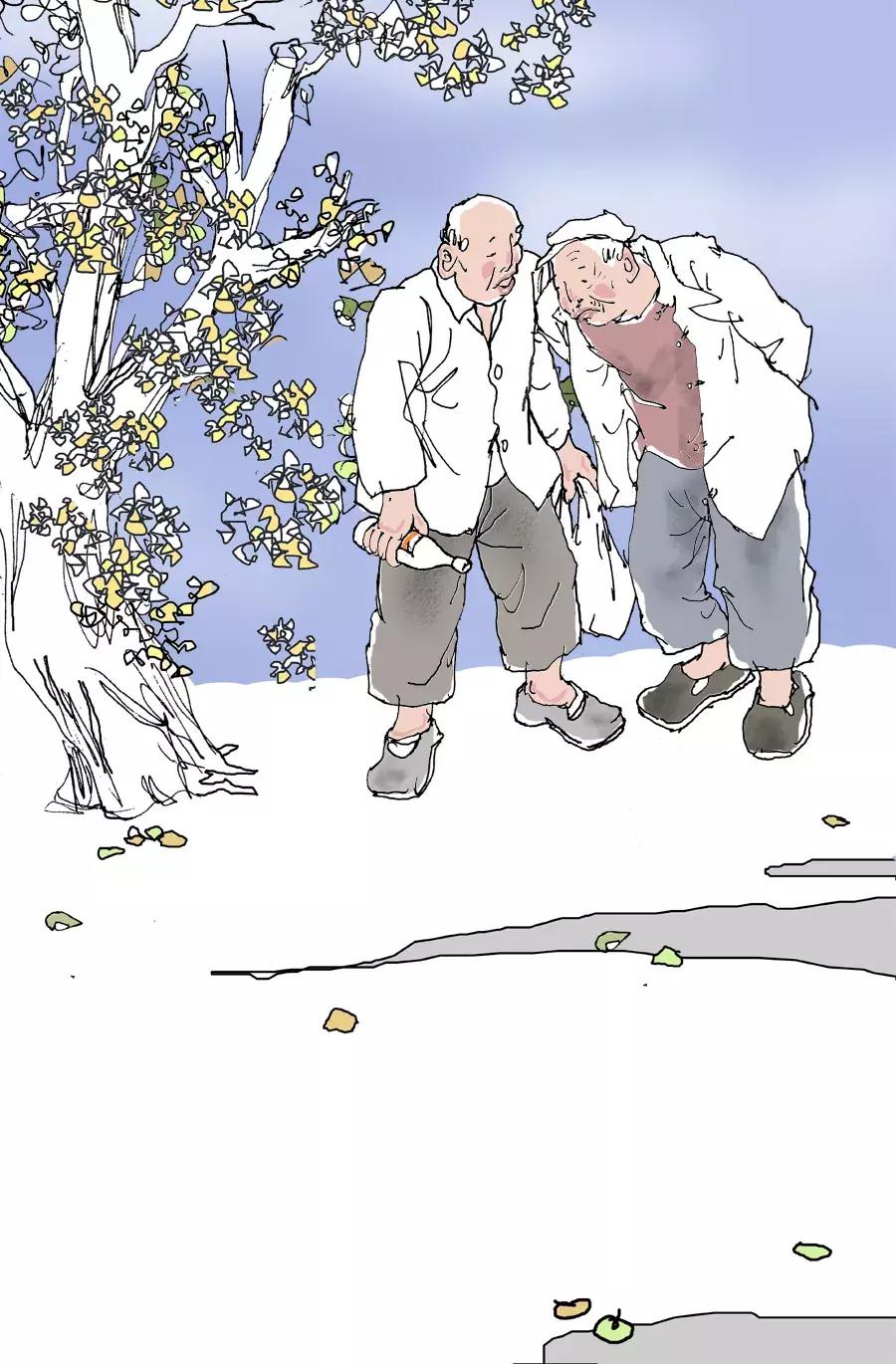 刘老汉的烦恼创作花絮,刘老汉新春连环画