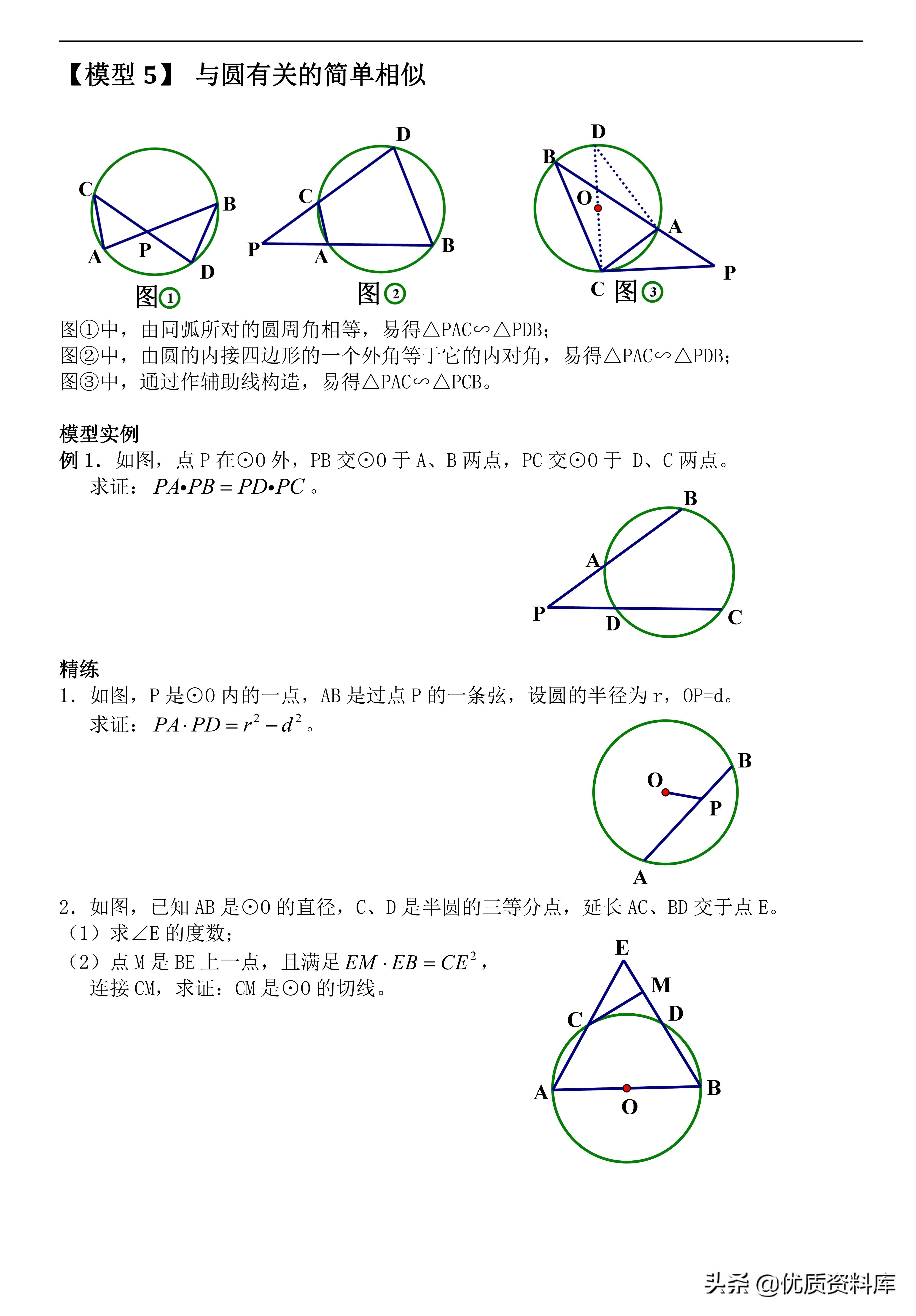 初中几何模型与解题通法下载,初中几何48个解题模型这本书好吗