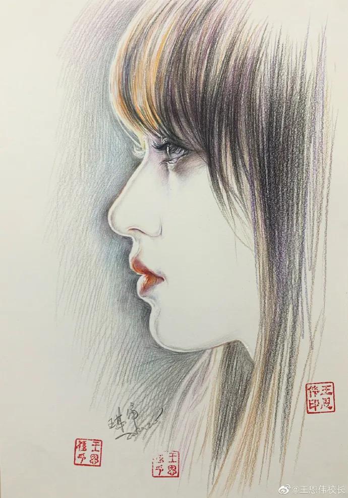 他画遍所有明星，画谁像谁，肖战、热巴、刘亦菲眼神看醉了