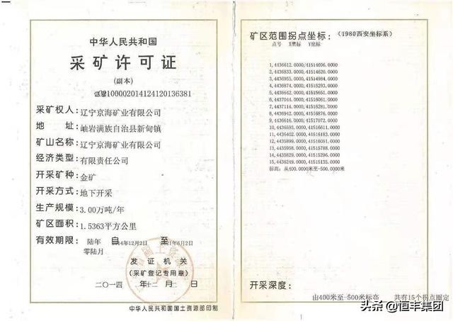 恒丰集团最新消息,恒丰矿业