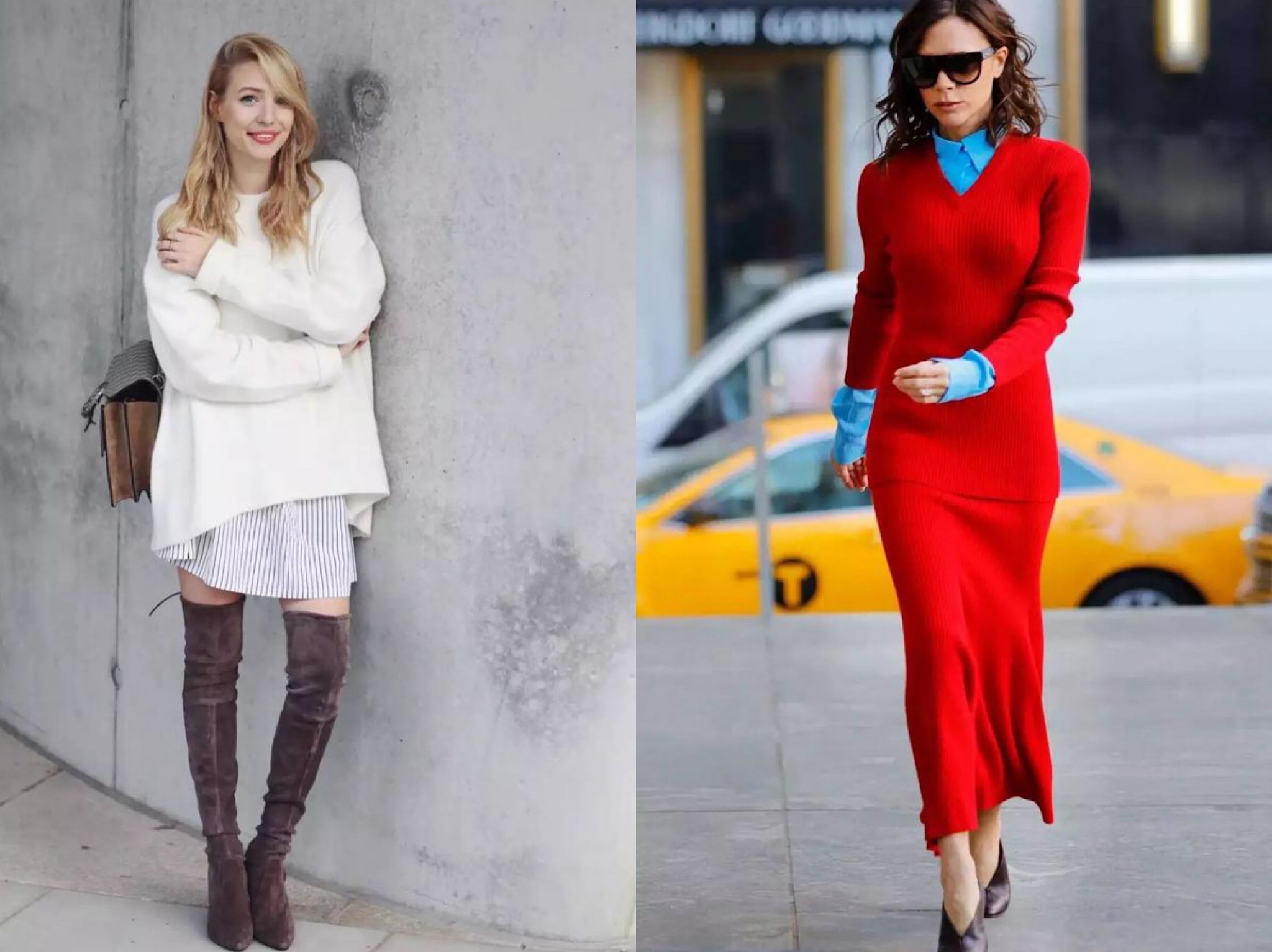 毛衣穿搭与衬衫搭配,冬天毛衣时尚穿法让你秒变小公主