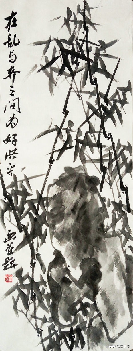 墨竹写意国画大全,写意墨竹的画法图片