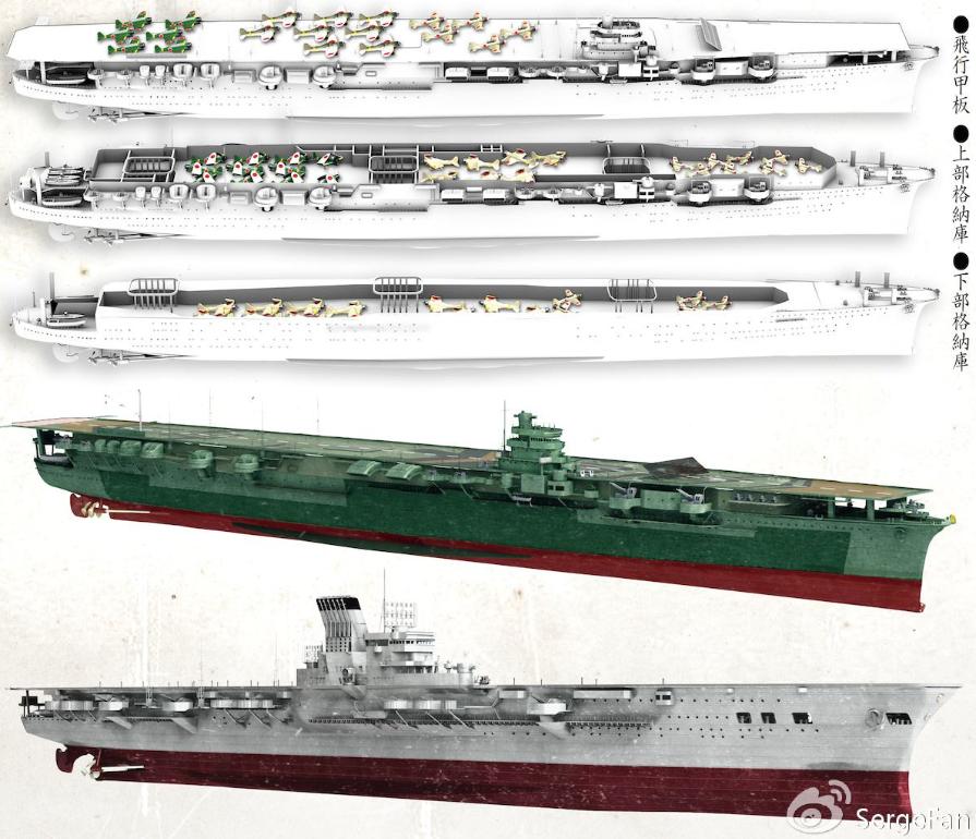 日本航母翔鹤号,日本瑞鹤翔鹤号航空母舰