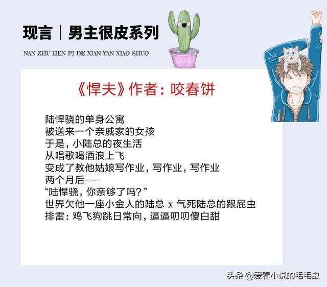 男主魅力满值帅到爆表的小说推荐,五本男主很痞超会撩的小说