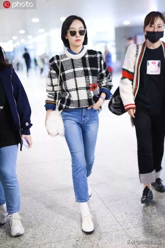 爆款撞色慵懒风毛衣穿搭,毛衣衬衫外套长款慵懒风穿搭