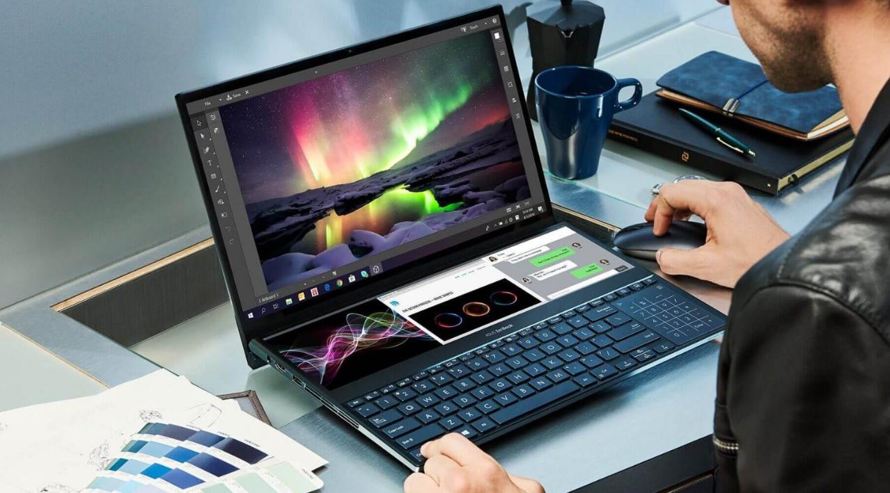 华硕zenbookduo2024双屏笔记本,华硕zenbook双屏14轻薄本